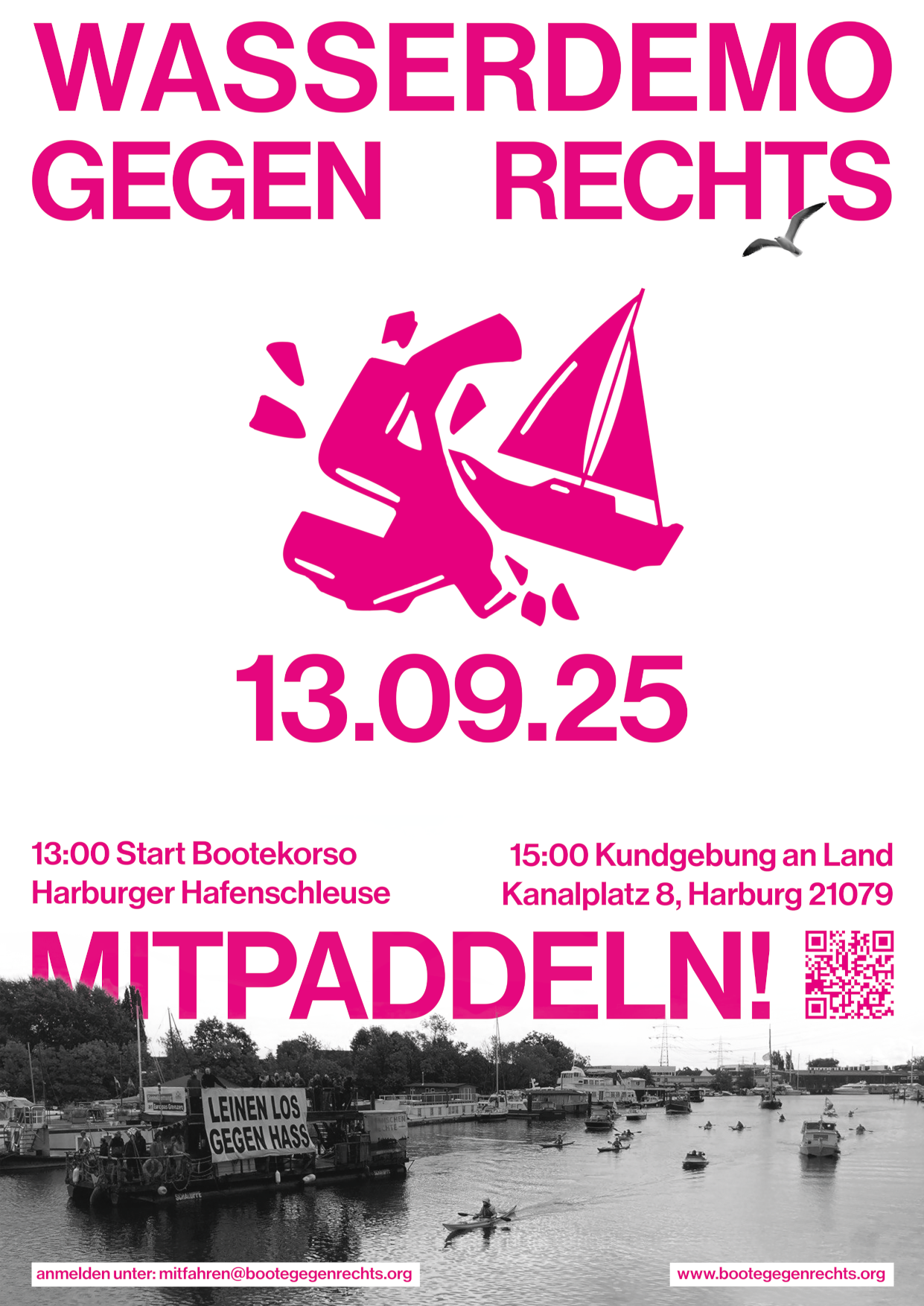 Plakat Wasserdemo 2025